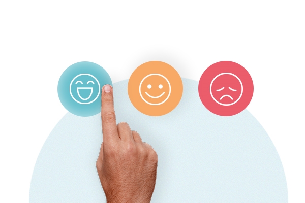 Icônes avec différentes humeurs