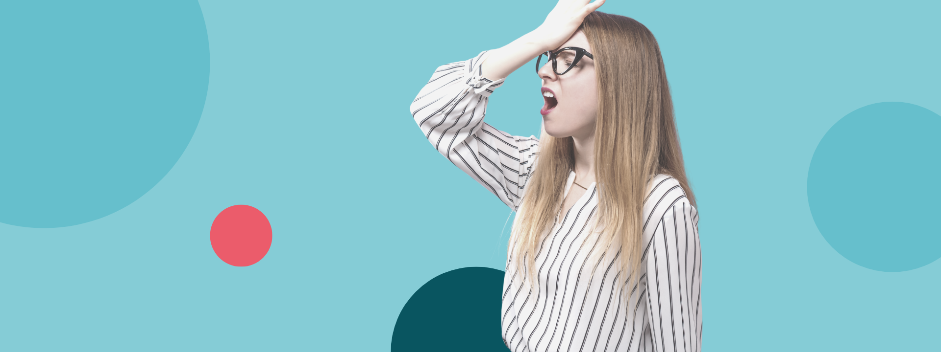 A person realising they have made a mistake