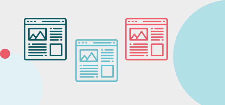 Different web template design options